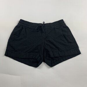 Old Navy Black Linen Blend Pull On Shorts XS